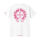 CHROME HEARTS / クロムハーツ CH ピンク シューホース Tシャツ