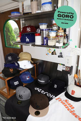 NEW ERA 9THIRTY powered by GORO (min-nano) ロサンゼルス・ドジャース ダメージ/パッカブルバイザー/モンレーウォッシュ ダークロイヤル【14880396】