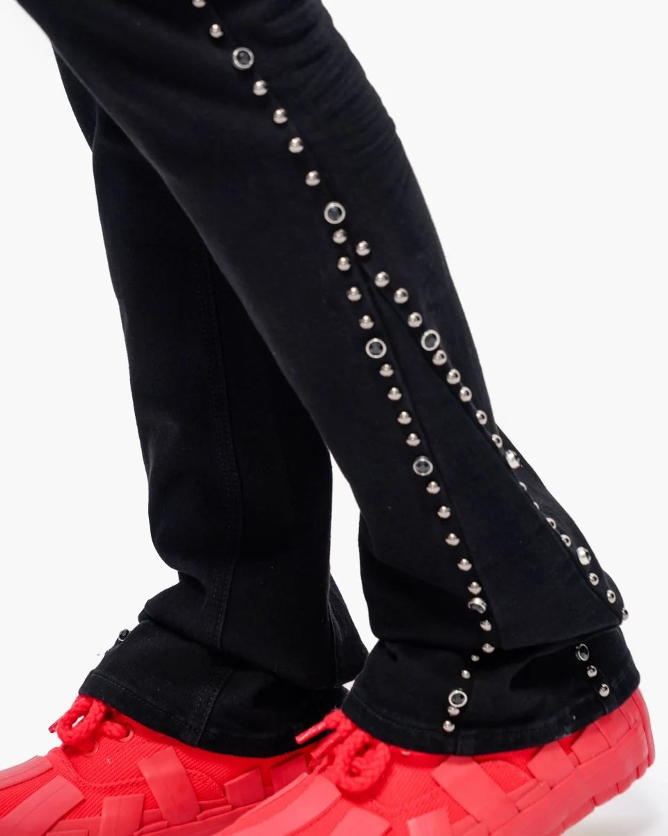 VALABASAS / "MITE" STACKED FLARE JEAN VLBS-VS3-1125