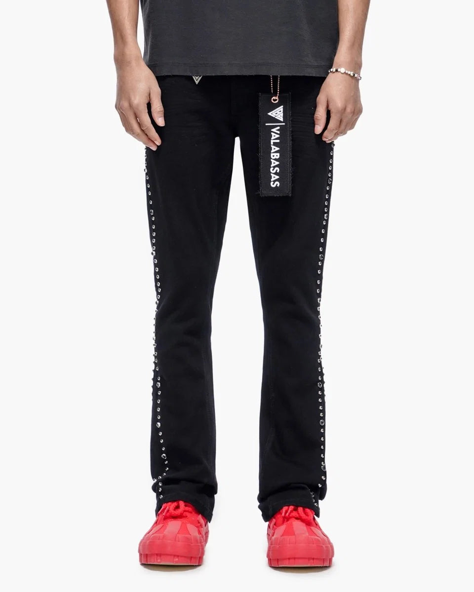VALABASAS / "MITE" STACKED FLARE JEAN VLBS-VS3-1125