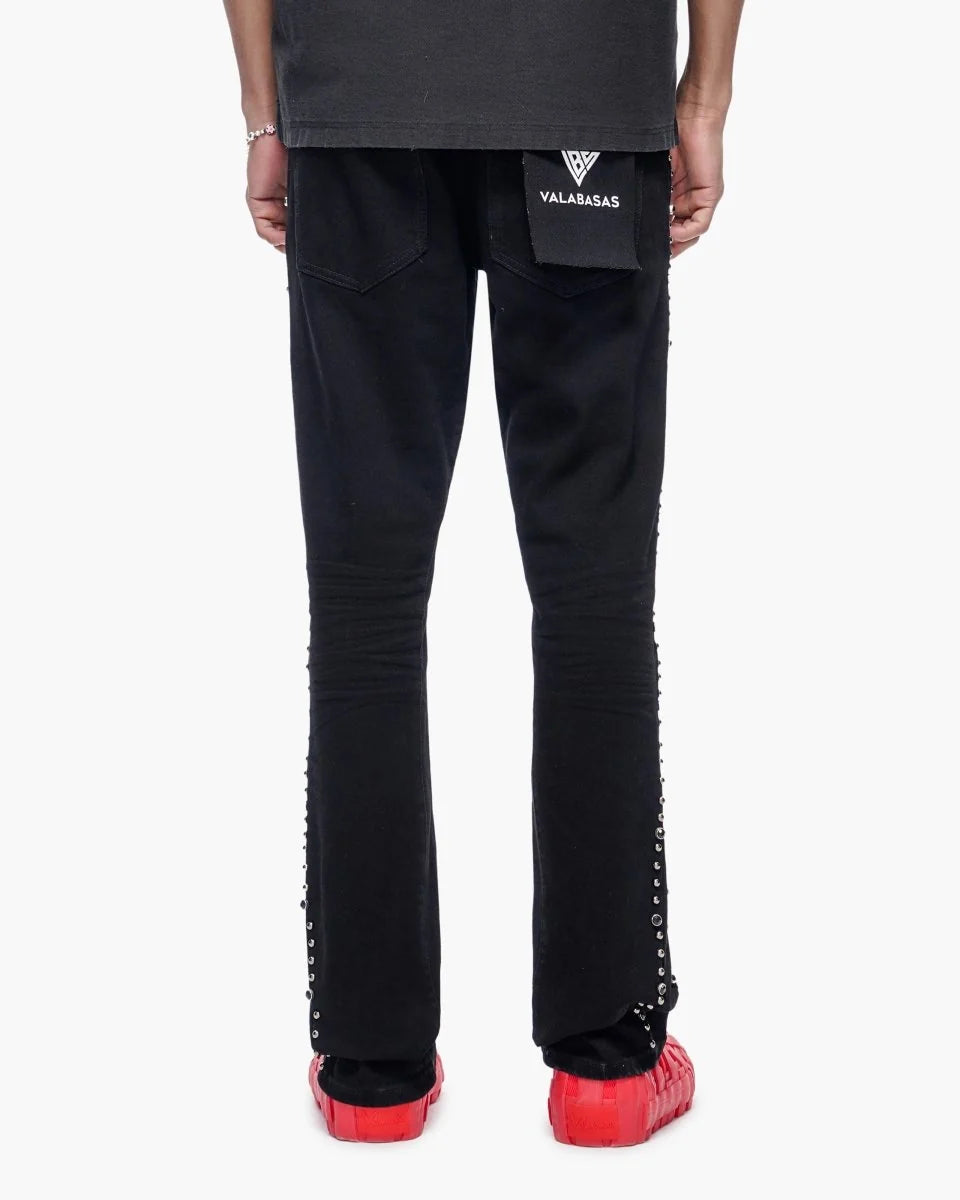 VALABASAS / "MITE" STACKED FLARE JEAN VLBS-VS3-1125