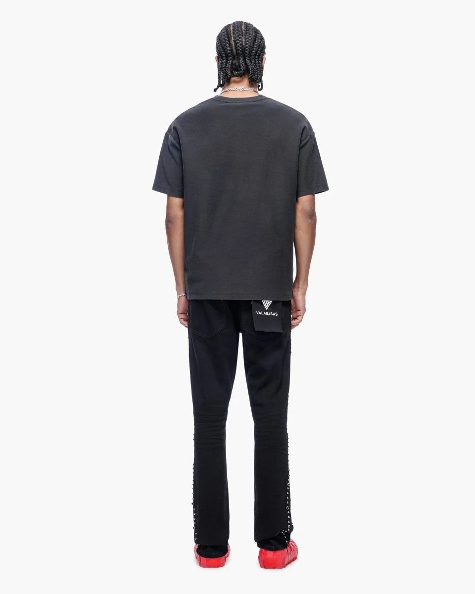 VALABASAS / "MITE" STACKED FLARE JEAN VLBS-VS3-1125