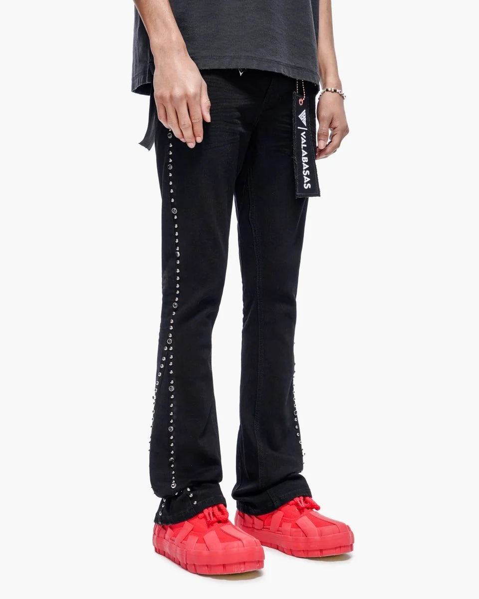 VALABASAS / "MITE" STACKED FLARE JEAN VLBS-VS3-1125