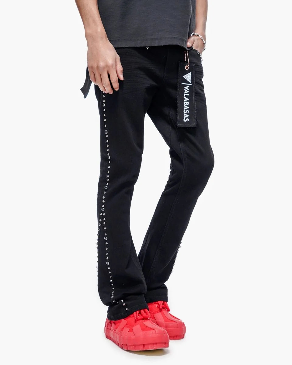 VALABASAS / "MITE" STACKED FLARE JEAN VLBS-VS3-1125