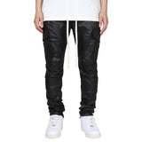 mnml（ミニマル）Cargo Drawcord Pants Waxed Black 25ml-aw470p