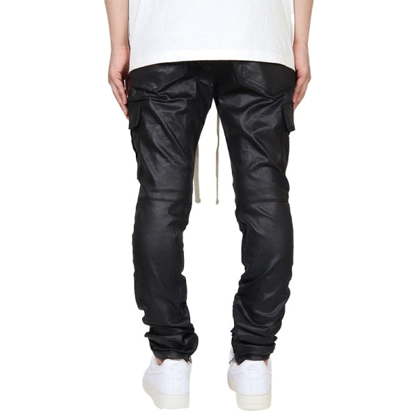 mnml（ミニマル）Cargo Drawcord Pants Waxed Black 25ml-aw470p