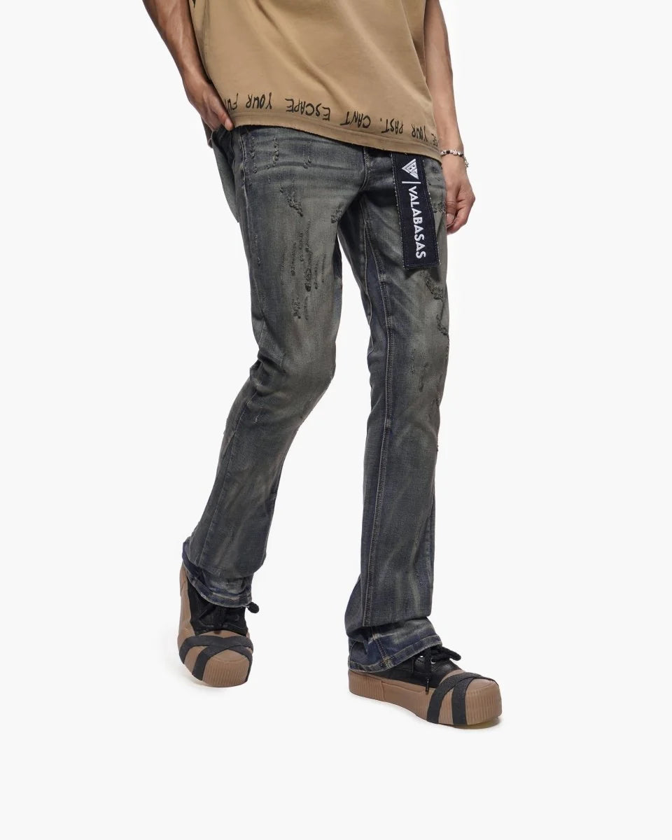 VALABASAS OUTLAWED STACKED DIRTY DARK BLUE VLBS-VJ3-1099