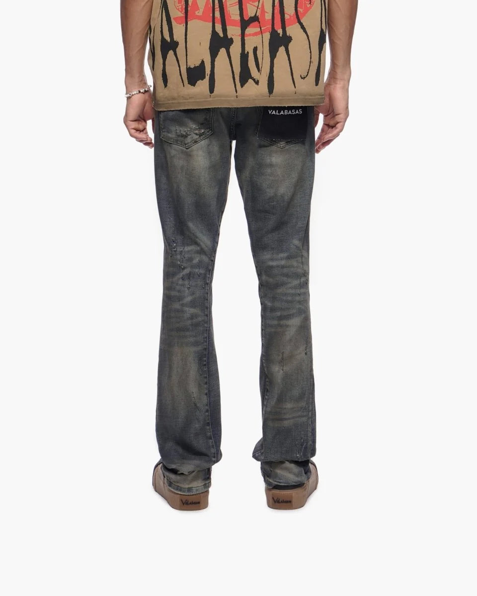VALABASAS OUTLAWED STACKED DIRTY DARK BLUE VLBS-VJ3-1099