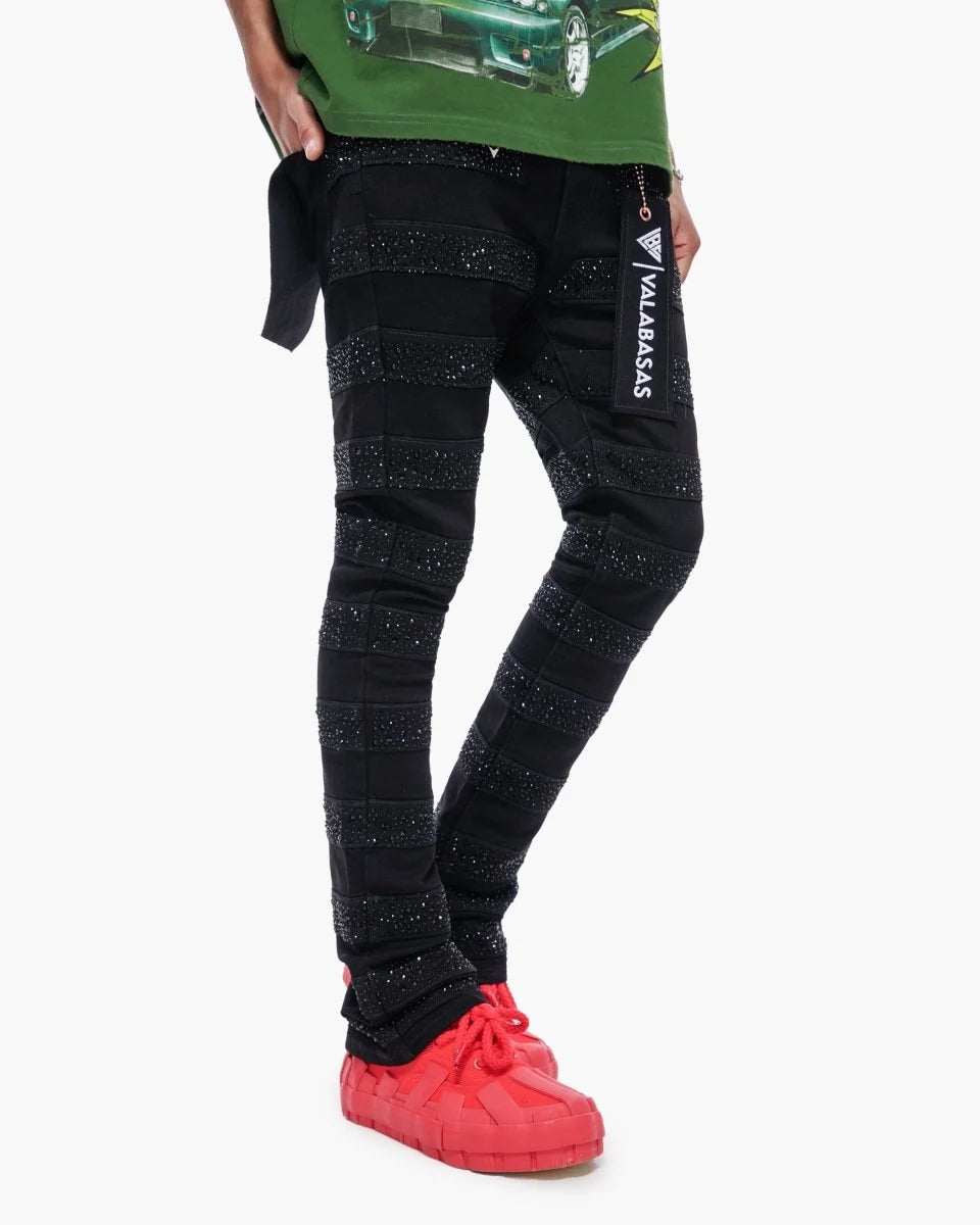 VALABASAS PHOENIX 3.0 STACKED JET BLACK JEANS VLBS-VJ3-1118