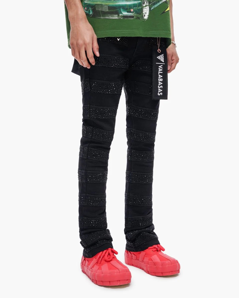 VALABASAS PHOENIX 3.0 STACKED JET BLACK JEANS VLBS-VJ3-1118