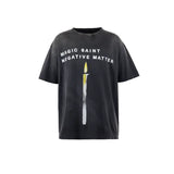©SAINT M×××××× SM-HR8-0000-008 / SS TEE / CANDLE / BLACK / Tシャツ