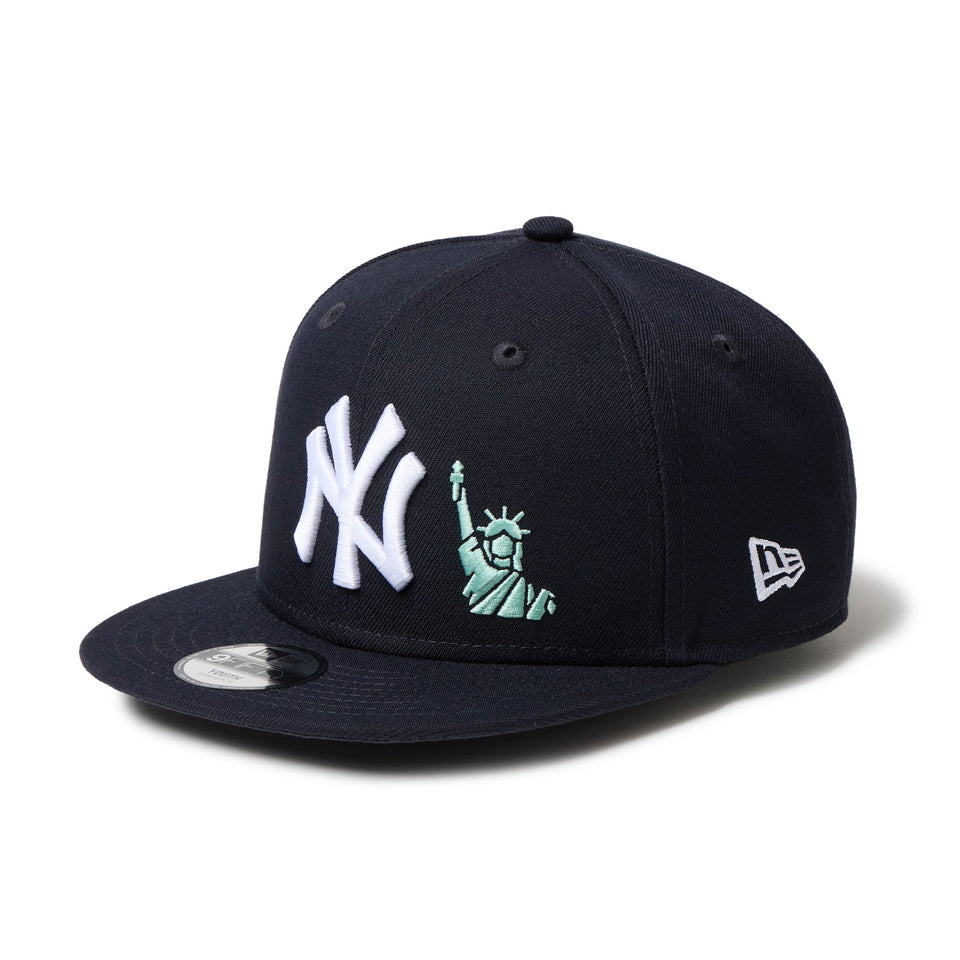キッズ Youth 9FIFTY 自由の女神 エンブロイダリー ニューヨーク・ヤンキース ネイビー【14671549】