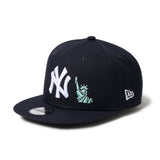 キッズ Youth 9FIFTY 自由の女神 エンブロイダリー ニューヨーク・ヤンキース ネイビー【14671549】
