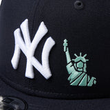 キッズ Youth 9FIFTY 自由の女神 エンブロイダリー ニューヨーク・ヤンキース ネイビー【14671549】