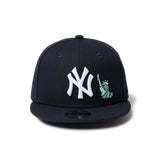 キッズ Youth 9FIFTY 自由の女神 エンブロイダリー ニューヨーク・ヤンキース ネイビー【14671549】