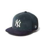キッズ Youth 9FIFTY Corduroy コーデュロイ ニューヨーク・ヤンキース ブルーグリーン/ネイビー【14671567】